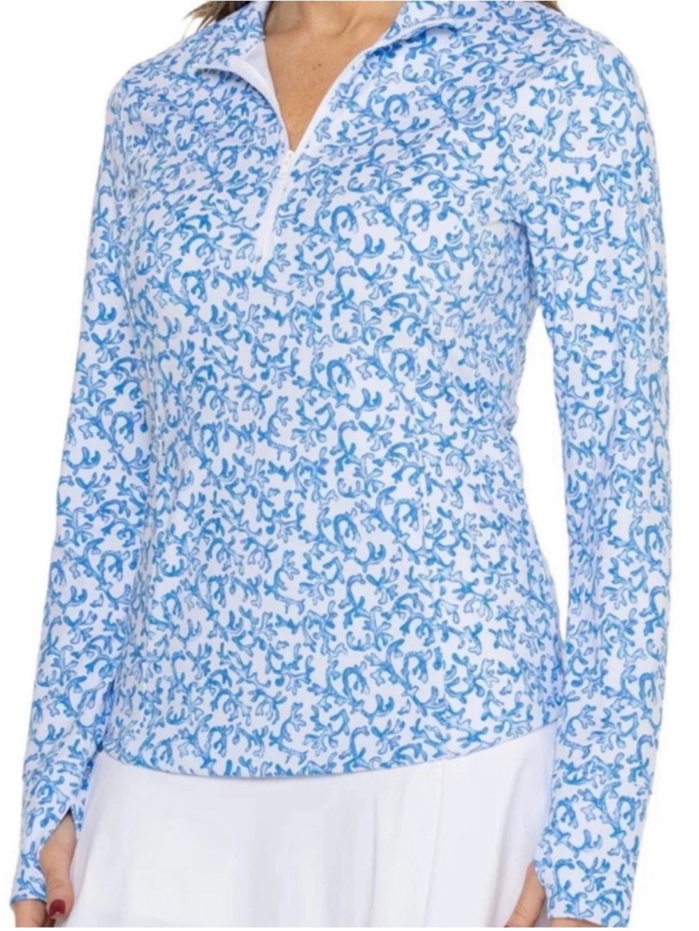 Tommy Bahama UPF 50 Golf Tennis Top Small BNWT Quarter Zip